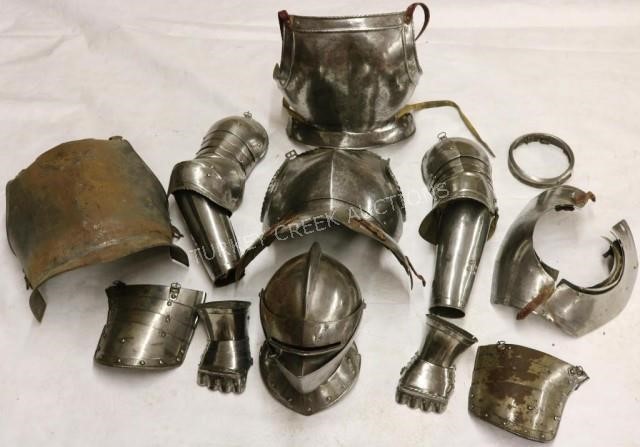 11 Pieces of Armor, Including a Breastplate