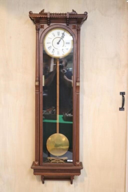 Victorian Weight-Driven Wall Clock